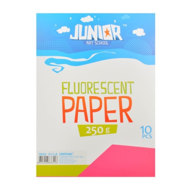 Carton Fluorescent, Statovac, Format A4, Roz