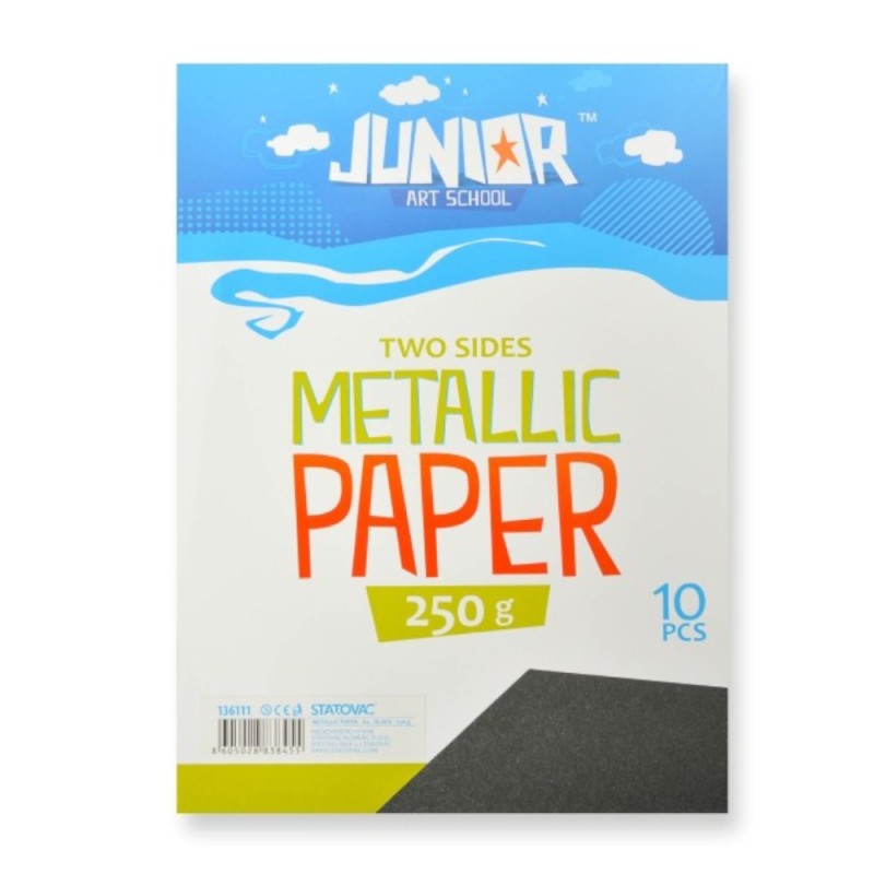 Carton Metalic cu 2 Fete, Negru