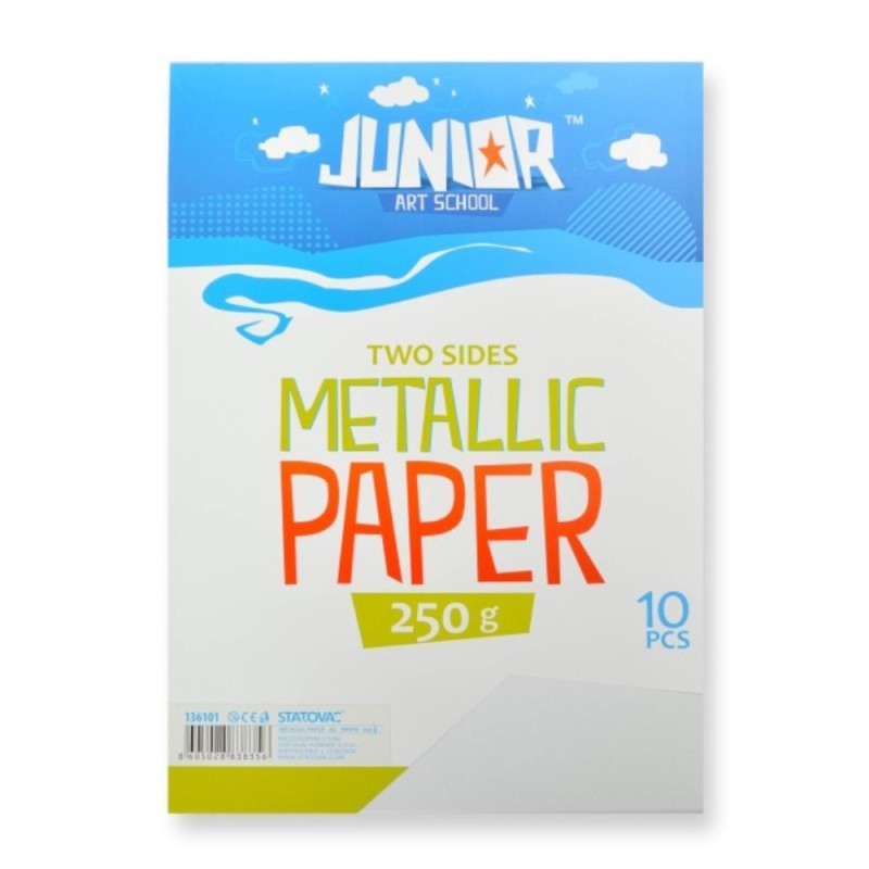 Carton Metalic cu 2 Fete, Statovac, Format A4, Alb