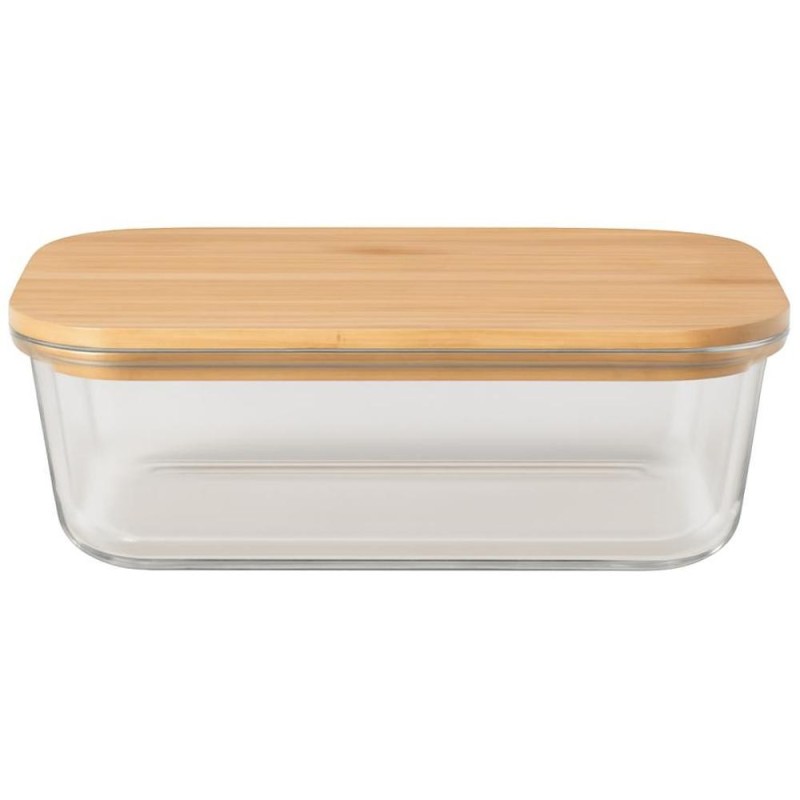 Caserola Alimente, cu Capac, Bambus, 40 x 36 x 26 cm, 640 ml