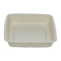 Caserole Biodegradabile, Compostabile Patrate, Natur, 20x20 cm, 1000 ml, 50 buc