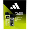 Caseta Cadou Barbati Adidas Pure Gam Deodorant Natural Spray 75 ml, Gel Dus 250 ml