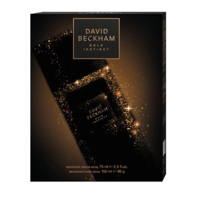 Caseta Cadou Barbati David Beckham Bold, Deodorant Natural Spray 75 ml, Deodorant, 150 ml