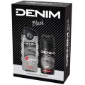Caseta Cadou Barbati Denim Black, Deodorant 150 ml, Gel Dus 250 ml