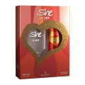 Caseta Cadou She Is Love, Apa de Toaleta 50 ml si Deodorant 150 ml