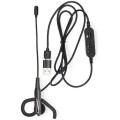 Casti Headset, USB-A/USB-C, 1.8 m, Negru, Nedis