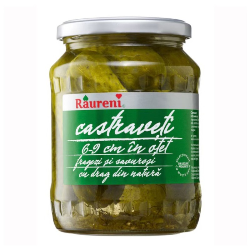 Castraveti in Otet, Raureni, 6 - 9 cm, 680 g