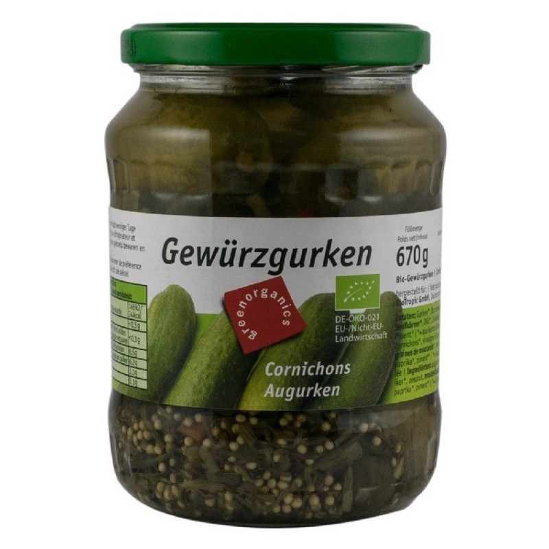 Castraveti Murati, BIO, 670 g / 360 g, Green Organics