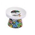 Castron Ceramic Inaltat Urbanstyle Tilt, Multicolor, Marime L, M-Pets