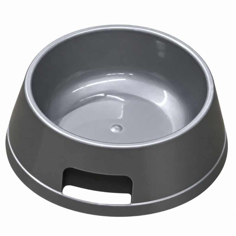Castron din Plastic pentru Animale M-PETS, S, Gri