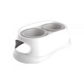 Castron Dublu din Plastic, 2 x 800 ml, M-Pets