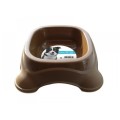 Castron pentru Caini din Plastic, M-Pets, Maro 475 ml
