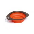 Castron Pliabil pentru Caini 25 x 19 x 6 cm, 750 ml, Portocaliu, M-Pets