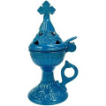 Catuie Grecia, Model Cupola cu Capac, pentru Cimitir, Albastru