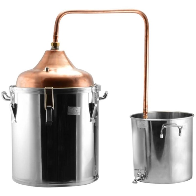 Cazan pentru Fiert Tuica, Cupru-Inox, ECO, 50 l, Perfect Home