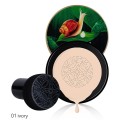 CC Cream Mushroom Air Cushion Snail Collagen Gold Box, 01 Ivory