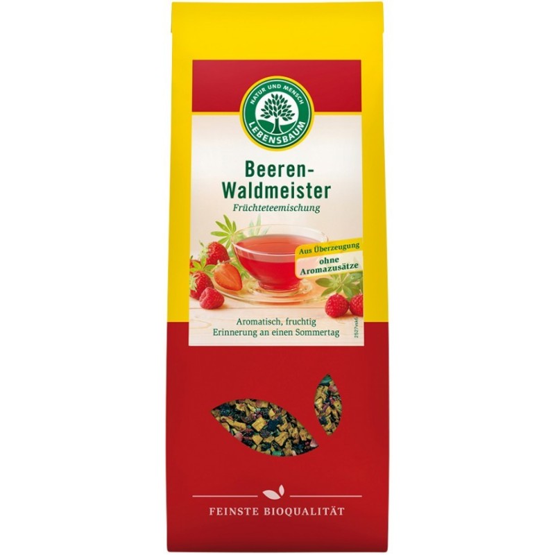 Ceai BIO cu Fructe Rosii si Vinarita, 75 g, Lebensbaum