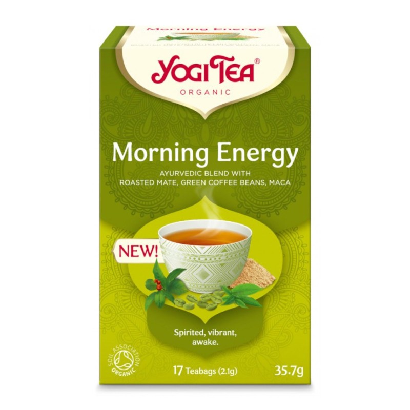Ceai Bio Morning Energy, 17 Pliculete x 2,1 g, Yogi Tea, 35,7 g