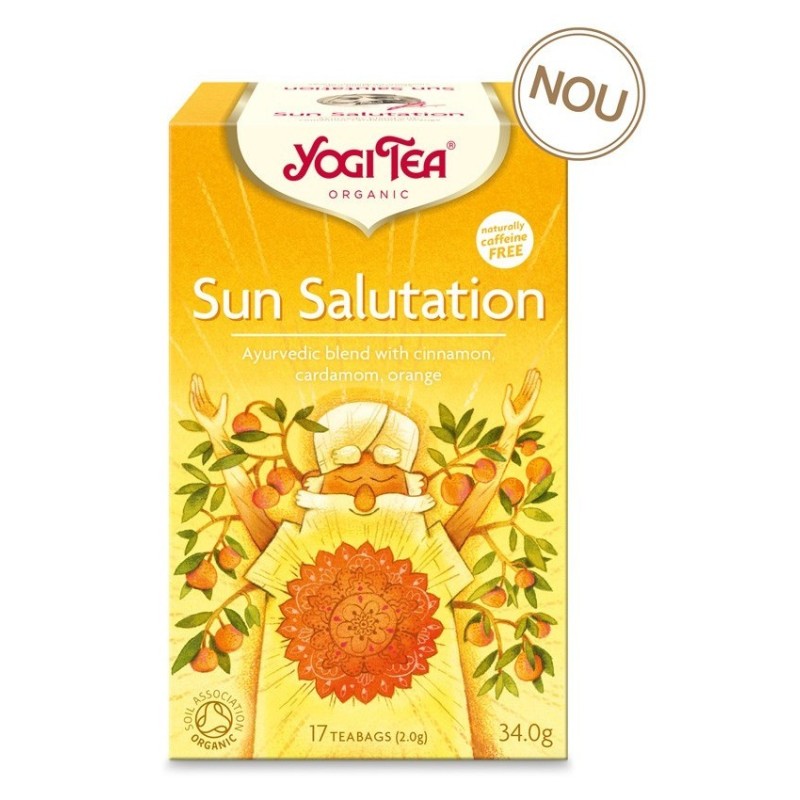 Ceai BIO, Salutul Soarelui, 17 Pliculete 34 g, Yogi Tea