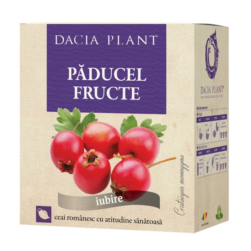 Ceai de Paducel Fructe, 50 g, Dacia Plant