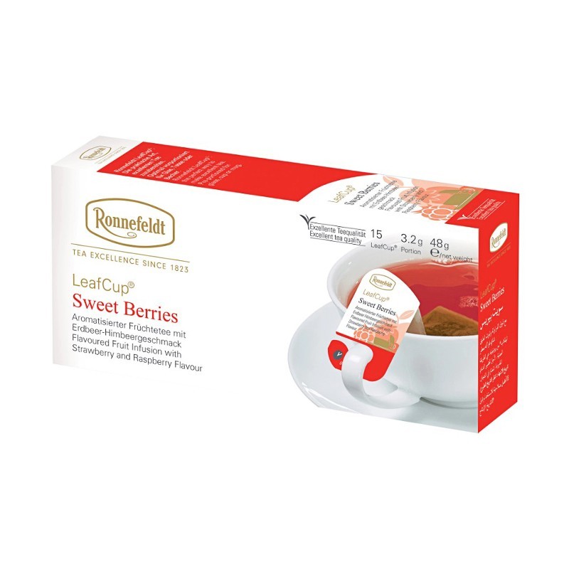 Ceai Fructe Ronnefeldt Leafcup Sweet Berries, Fructe de Padure, 15 Plicuri