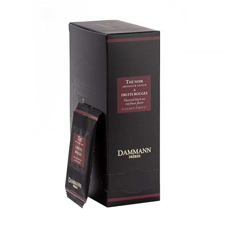 Ceai Negru, Dammann, Aromatizat Quatre Fruits Rouges 24 x 2 g