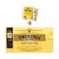 Ceai Negru Twinings, Earl Grey, 12 x 1.96 g + 2 Plicuri de Ceai Infuso