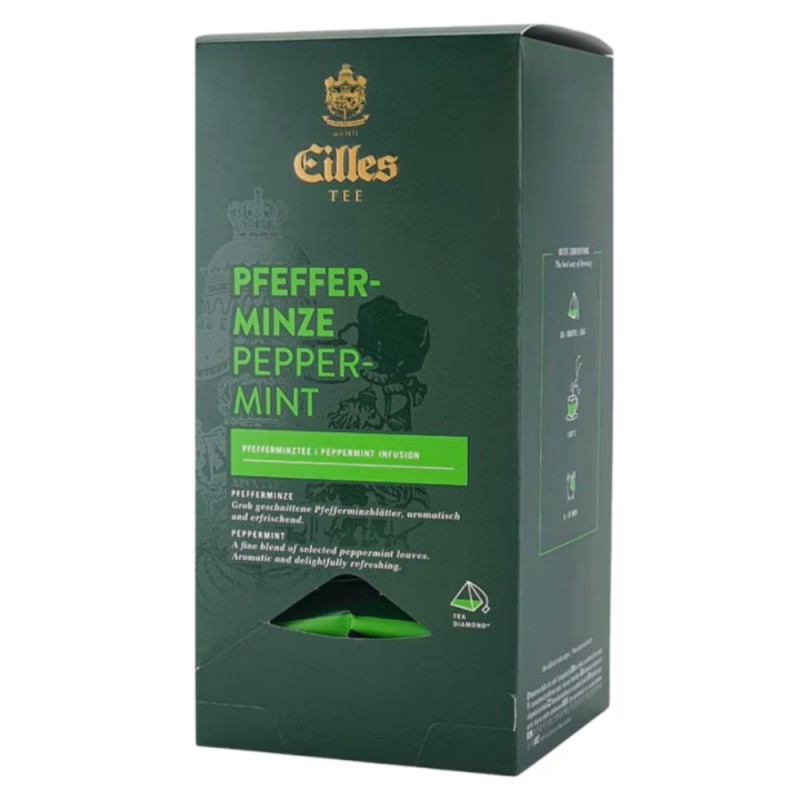 Ceai Plic Diamond Deluxe, Eilles Tea, Peppermint, 20 Plicuri