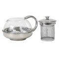 Ceainic din Sticla cu Strecuratoare, Capacitate 600 ml