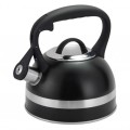Ceainic Inox cu Fluier, Capacitate 3 l, Negru