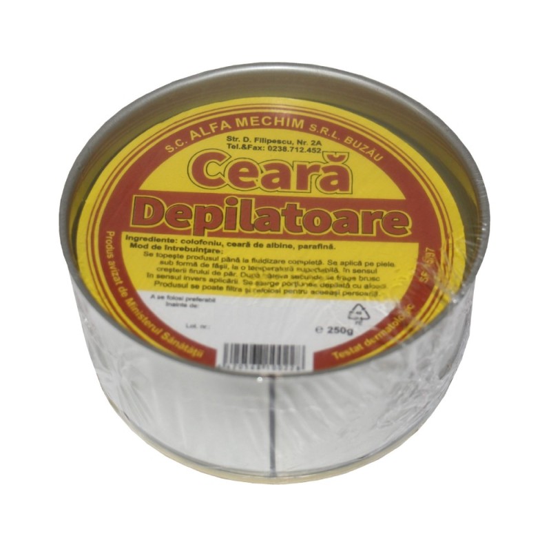 Ceara Depilatoare Alfa Mechim Cutie Metalica, 250 g