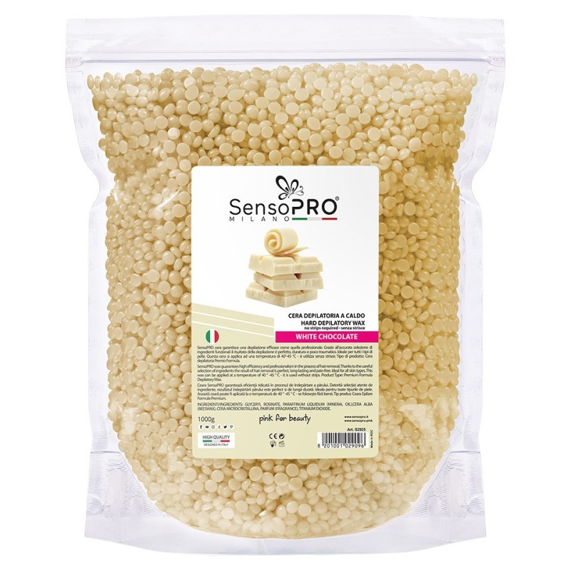 Ceara Epilat Elastica Granule, SensoPRO Milano, White Chocolate, 1000 g