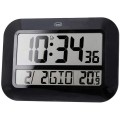 Ceas Digital OM 3540 D, 46 cm, Temperatura, Calendar, Negru, Trevi