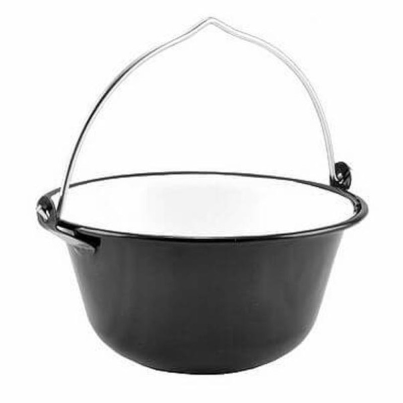 Ceaun Emailat, 0.8 litri, Negru, Perfect Home