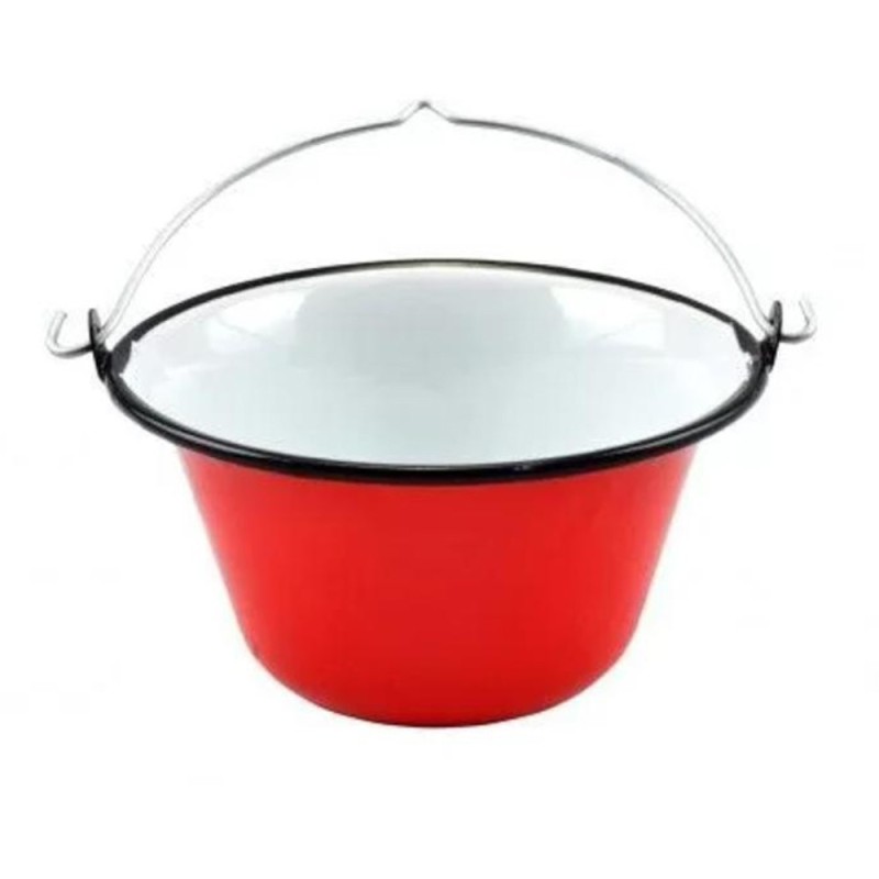 Ceaun Emailat pentru Servire, 0, 8 l, Rosu, Perfect Home