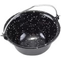 Ceaun Emailat pentru Servire, Negru cu Buline, 0.8 l