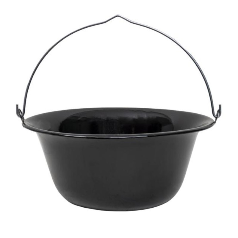 Ceaun Smaltuit cu Maner, 14 l, Negru