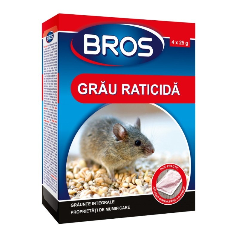 Cereale Impotriva Soarecilor si Sobolanilor Bros, 100 g
