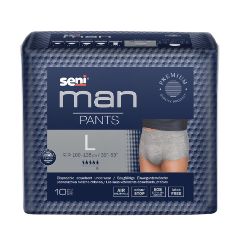 Chilot Absorbant Barbati Seni Man Pants, Large, 10 Bucati