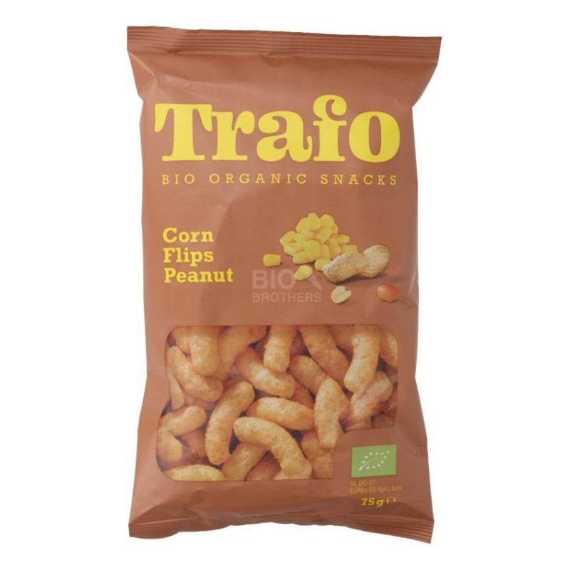 Chipsuri BIO de Porumb cu Arahide, 75 g, Trafo