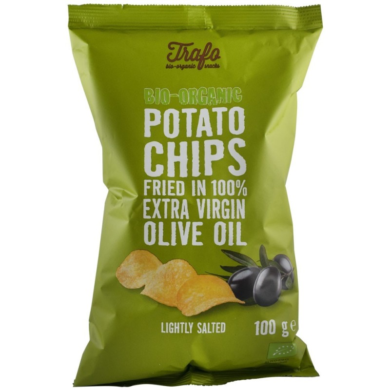Chipsuri Bio putin Sarate, Prajite in Ulei de Masline, Trafo, 100 g