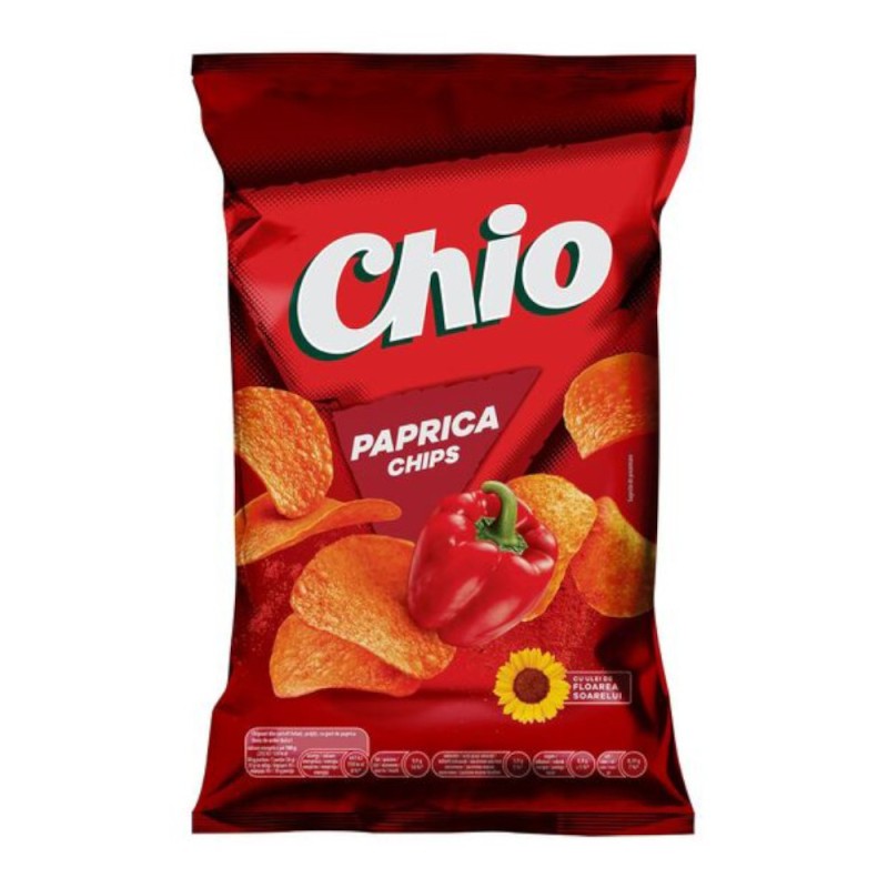 Chipsuri cu Ardei Gras, Chio Paprica, 60 g