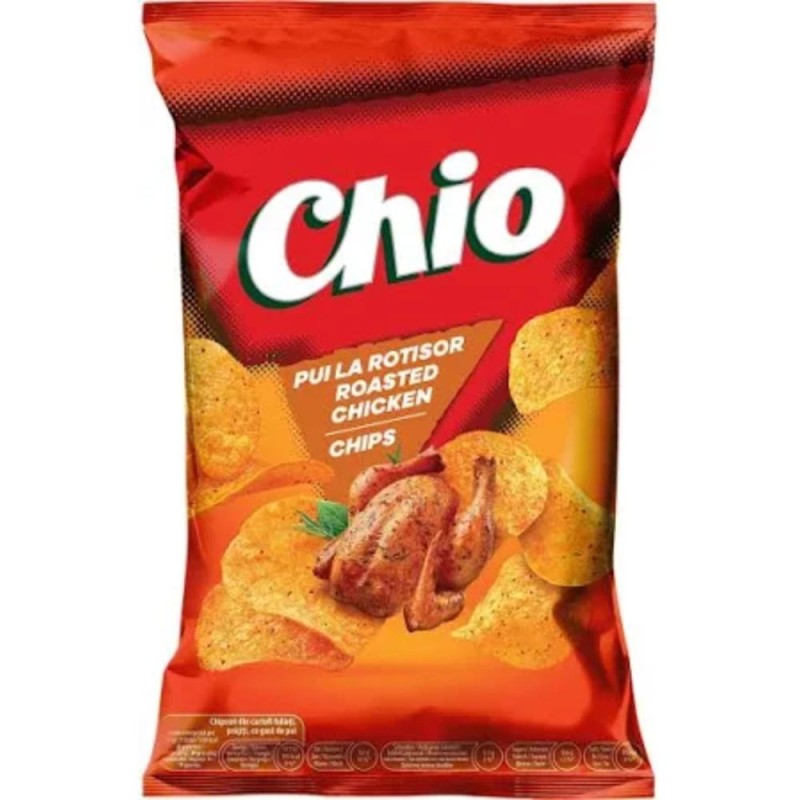 Chipsuri cu Aroma de Pui la Rotisor Chio, 125 g