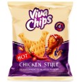 Chipsuri cu Aroma de Pui Picant Viva, 100 g
