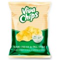 Chipsuri cu Aroma de Smantana si Marar Viva, 100 g