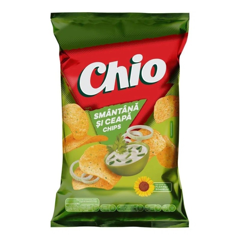 Chipsuri cu Smantana si Ceapa Chio, 65 g