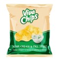 Chipsuri cu Smantana si Marar, Viva Chips, 50 g