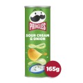 Chipsuri Pringles, cu Aroma de Smantana si Ceapa, 165 g