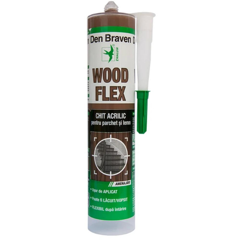 Chit Acrilic Parchet Woodflex, Den Braven, 280 ml Mahon