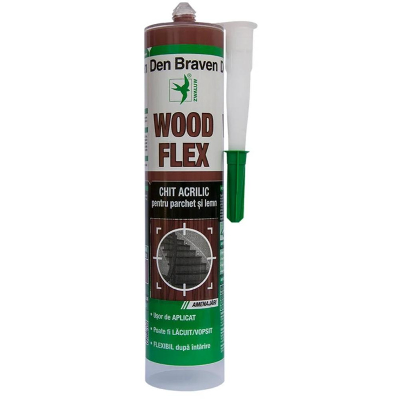 Chit Acrilic Parchet Woodflex, Den Braven, 280 ml Wenge